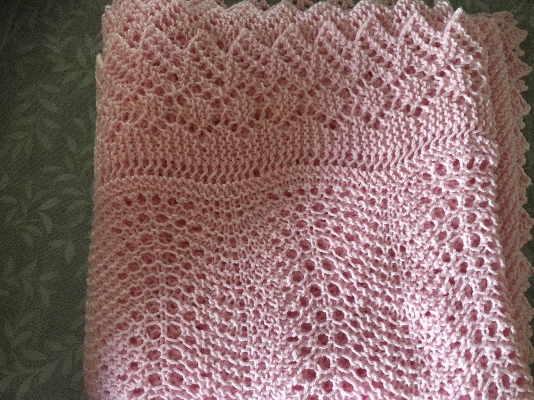 Kronprinsesse Mary svøb strikket i 100 % Superwash Baby merinould. Original størrelse - Billede 6