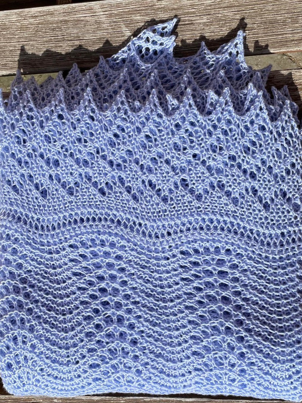 Kronprinsesse Mary svøb strikket i 100 % Superwash Baby merinould. Original størrelse - Billede 7