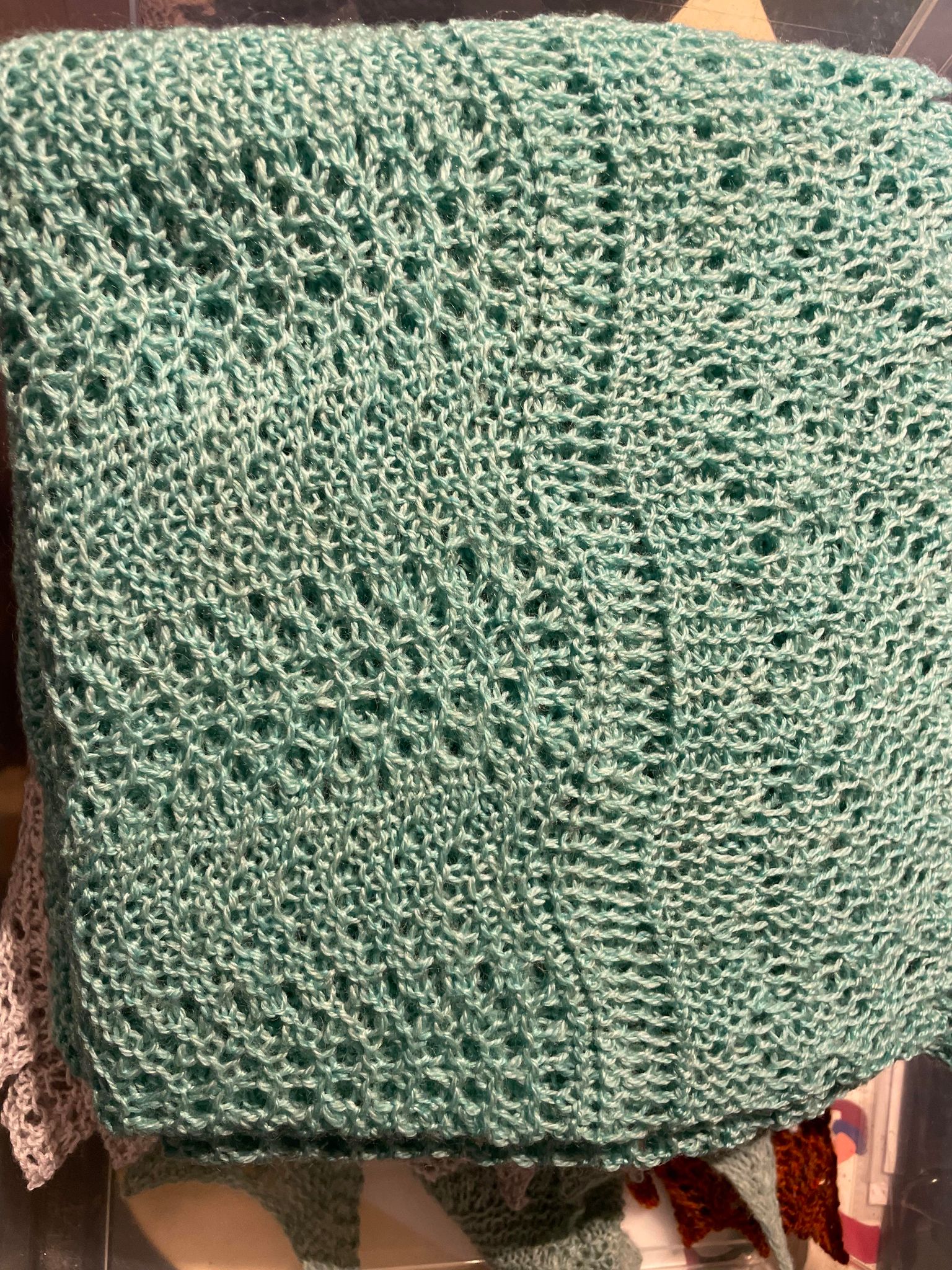 Kronprinsesse Mary svøb strikket i 100 % Superwash Baby merinould. Original størrelse - Billede 9