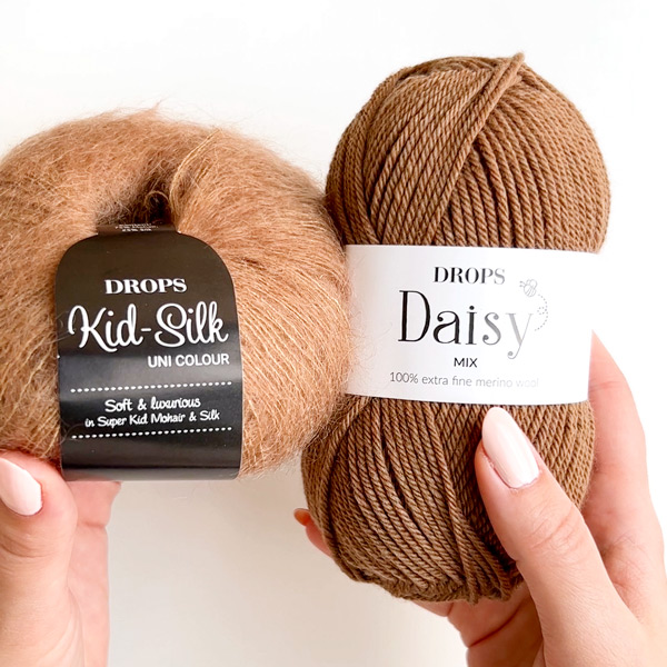 Ballonjakken - Drops Daisy og Drops Kid Silk