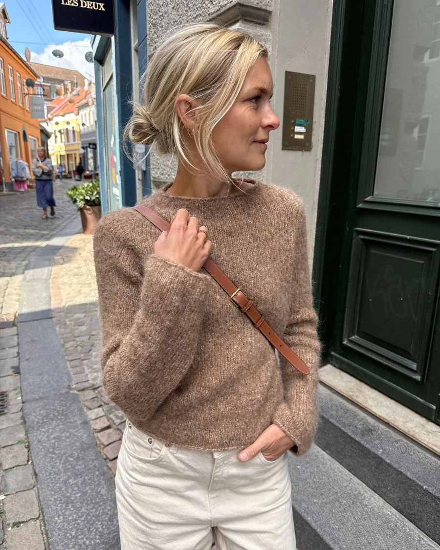 Ivy Sweater Fra PetiteKnit | Garnalternativ Drops Flora og Drops Kid Silk