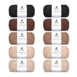ANYDAY Cotton 8/4 Colorbag 10-pak