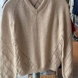 Diamond Line Sweater V-neck af Siersknit | Lana Cotton212 - Alpaca 400