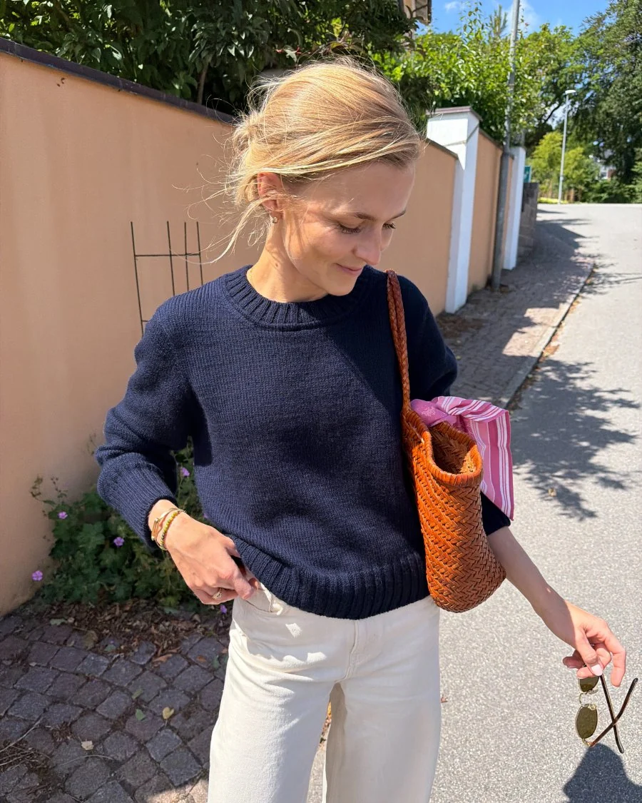 Vega Sweater fra PetiteKnit| Garnalternativ Merino Cotton